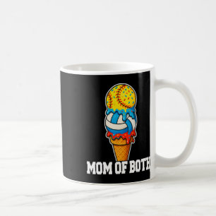Softball-Volleyball-Mutter-Eis-Drip-Sommer-Spiel Kaffeetasse