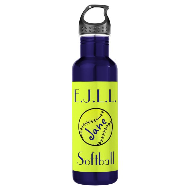 Softball-Wasser-Flasche Trinkflasche (Vorderseite)