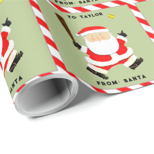 Softball Weihnachtsfeiertag Geschenkpapier