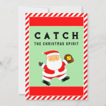 Softball Weihnachtskarte