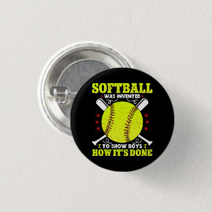 Softball wurde erfunden, um Jungen zu zeigen, wie Button