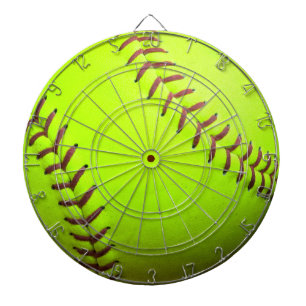Softball Yellow Fast Pitch 8U 10U 12U Dartboard Dartscheibe