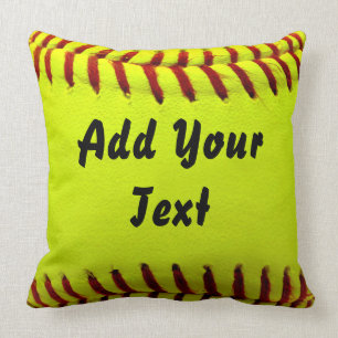 Softball Yellow Softball Sportteam-Trainer Kissen