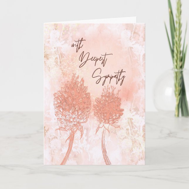 Softest Peach - Herzliche Sympathiekarte Karte (Vorderseite)