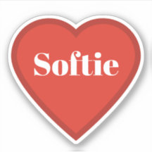 Softie Heart Aufkleber - Relatable Mood Aufkleber