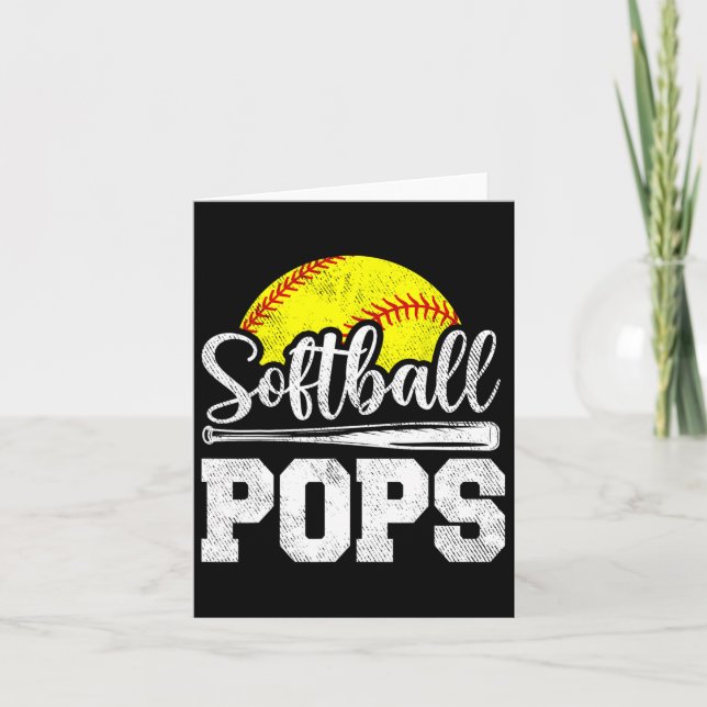 Softle Pops Softll Player Game Day Father&# s Day Karte (Vorderseite)