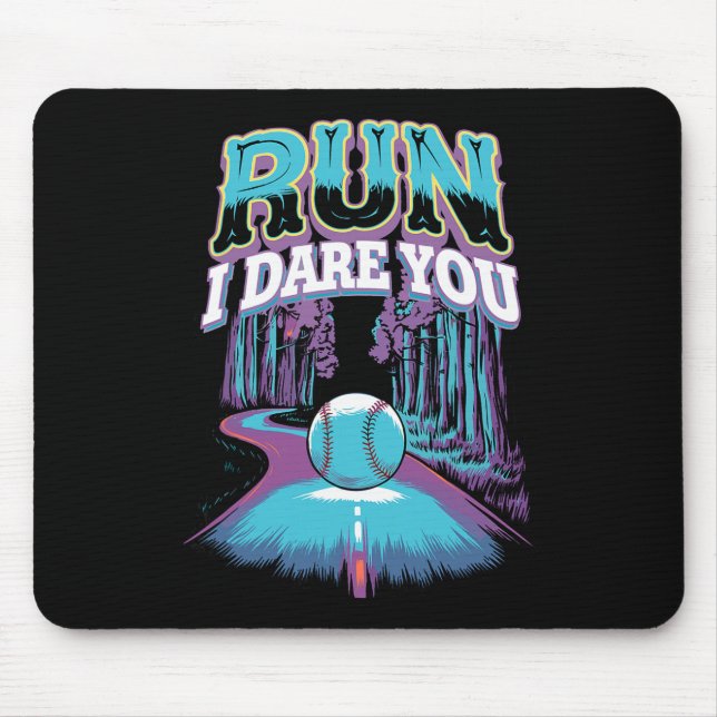 Softll Catcher Lauf Ich Fordere Dich Design  Mousepad (Vorne)