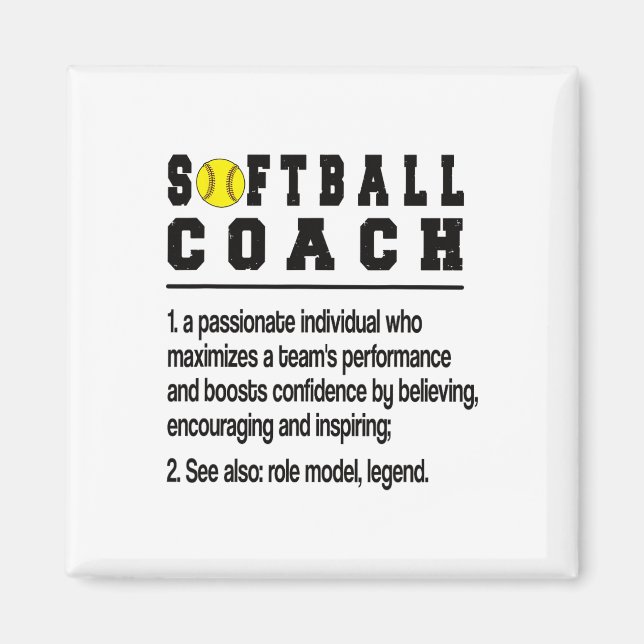 Softll Coach-Definition Softll Coaching  Magnet (Vorne)