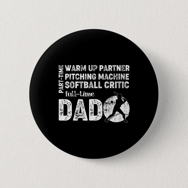 Softll Dad-Shirt Teilzeit-Warm-Up-Partner Vollstän Button (Vorderseite)