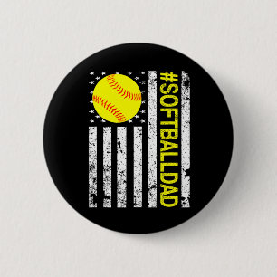 Softll Dad - USA Amerikanische Flagge Softll Button