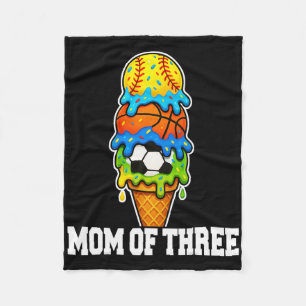 Softll Fußball Skizze Mom Eiscreme Sommer Spieltag Fleecedecke