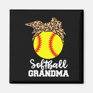 Softll Oma Lustiger Leopard Oma Magnet