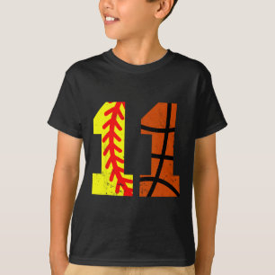 Softll Sketll Nummer 11 Trikot Lustiger 11. Geburt T-Shirt