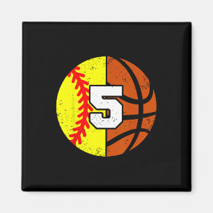 Softll Sketll Nummer 5 Jersey Lustiger 5. Geburtst Magnet