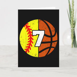 Softll Sketll Nummer 7 Jersey Lustiger 7. Geburtst Karte