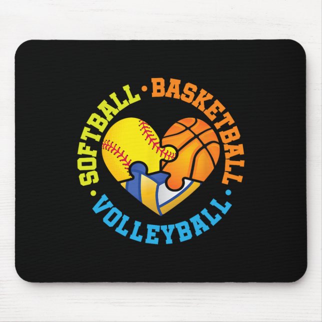 Softll Sketll Volleyll  Mousepad (Vorne)