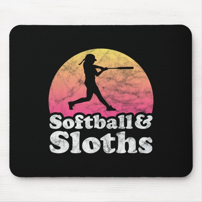Softll Und Faultiere Frauen Oder Mädchen Faultier  Mousepad (Vorne)