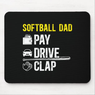 Softll Vater Pay Drive Softll Spieler Dad Softll V Mousepad