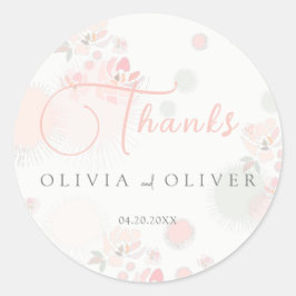 Softness Tee Rose Hochzeit Runder Aufkleber