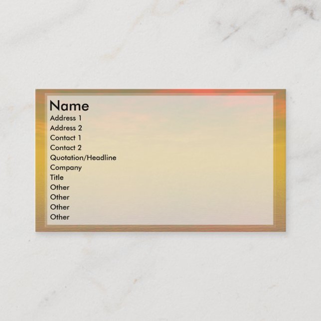 Softproductcards Visitenkarte (Vorderseite)