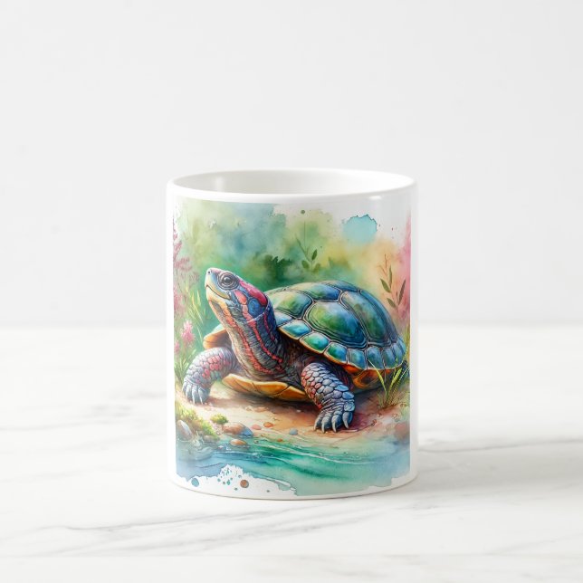 Softshell Turtle 221024AREF149 - Watercolor Kaffeetasse (Mittel)