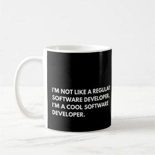 Software Developer Funny Programmer Sprichwort Kaffeetasse