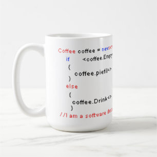 Software Developer PC Coffee Drink Coding Coding E Kaffeetasse