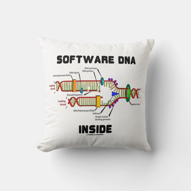 Software-DNA-Inside-DNA-Replikation Spaß Kissen (Vorderseite)