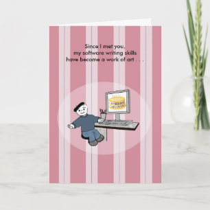 Software Engineer als Artiste - Geburtstag Karte