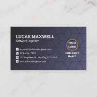Software Engineer Business Cards Corporate