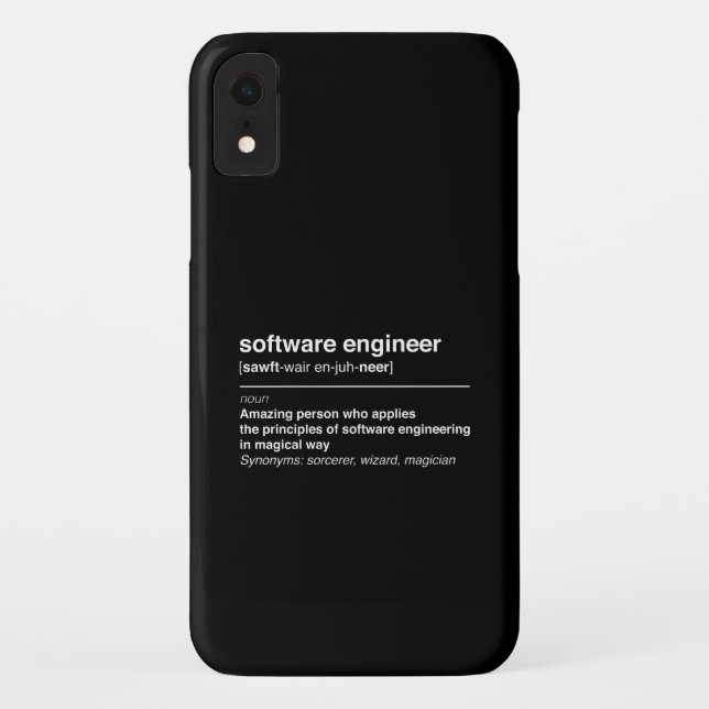 Software Engineer Case-Mate iPhone Hülle (Rückseite)