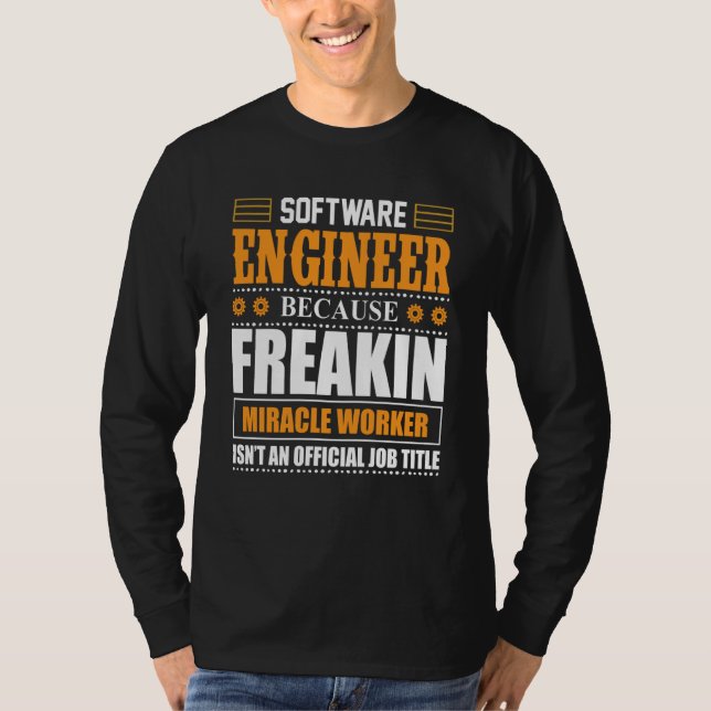 Software Engineer Coder Programmer  5 T-Shirt (Vorderseite)