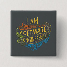Software Engineer entwickelt Button