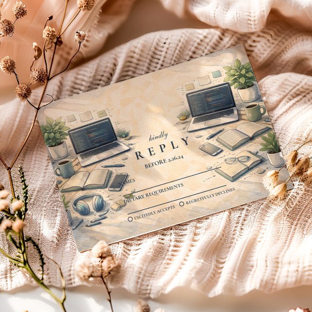 Software Engineer Graduation RSVP Karte (Von Creator hochgeladen)