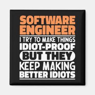 Software-Engineer Ich versuche, Dinge zu erstaunli Magnet