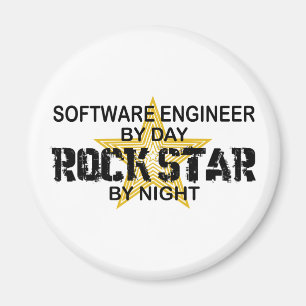 Software Engineer Rockstar bis zum Nacht Magnet