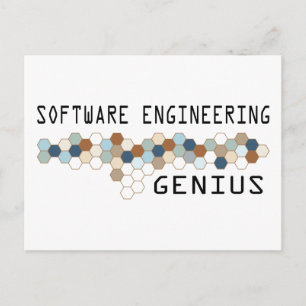 Software Engineering Genius Postkarte