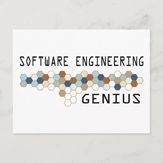 Software Engineering Genius Postkarte (Vorderseite)