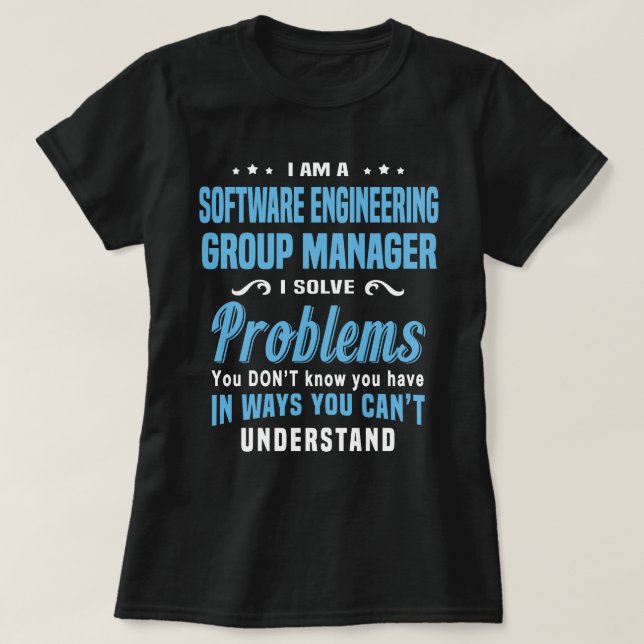 Software Engineering Group Manager T-Shirt (Design vorne)