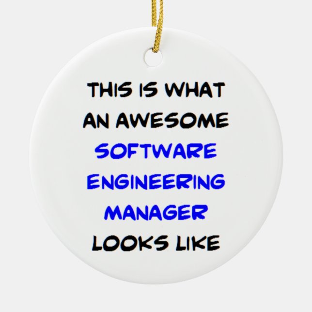 Software-Engineering-Manager, großartig Keramik Ornament (Vorne)