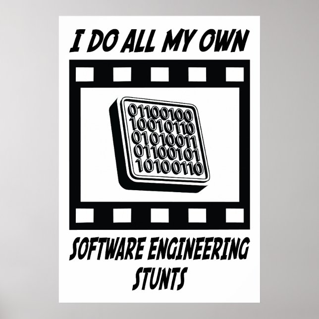 Software Engineering Stunts Poster (Vorne)