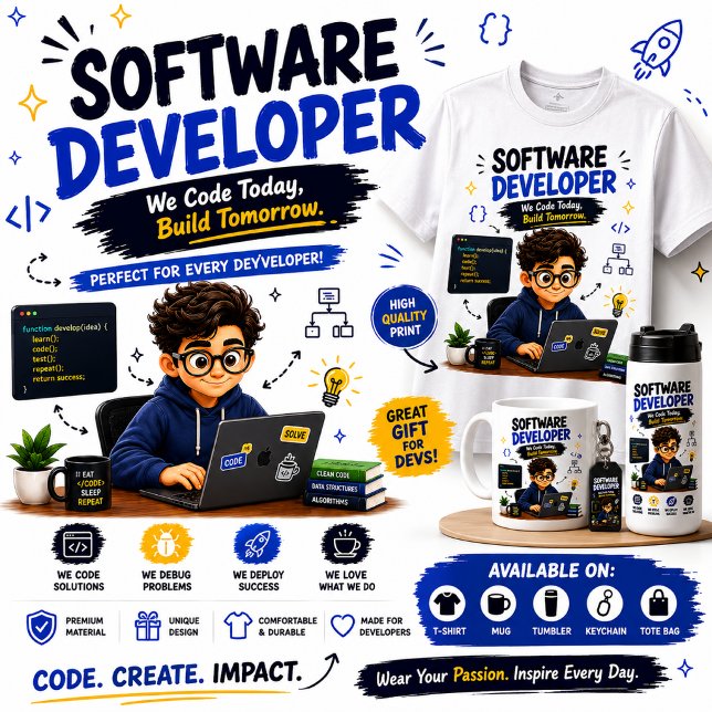 Software-Entwickler-Geschenk Design | Lustige Codi Tri-Blend Shirt (Von Creator hochgeladen)