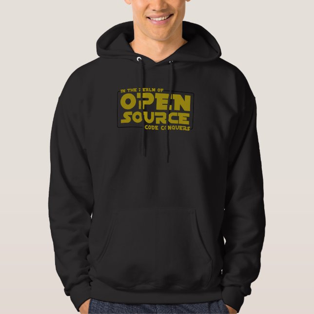 Software-Entwickler im Reich der Open-Source-Kabel Hoodie (Vorderseite)