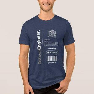 Software-Entwickler – Lustiger Arbeits-Humor, Büro Tri-Blend Shirt