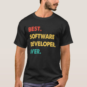 Software-Entwickler Retro Best Software Developer T-Shirt