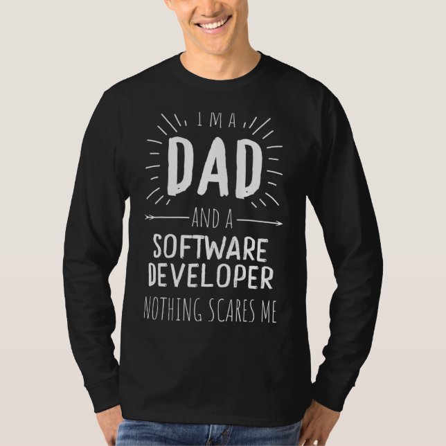 Software-Entwickler-Vater T-Shirt (Vorderseite)