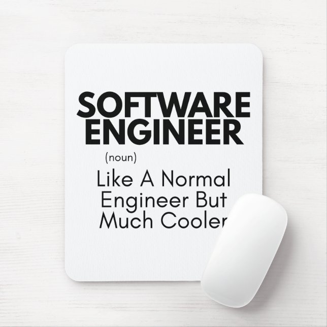 Software-Ingenieur, lustige Technik Mousepad (Mit Mouse)