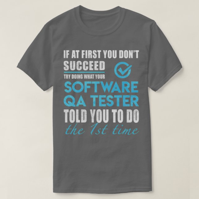 Software qa Tester T-Shirt (Design vorne)