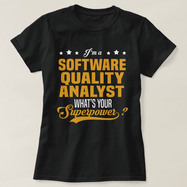 Software Quality Analyst T-Shirt (Design vorne)