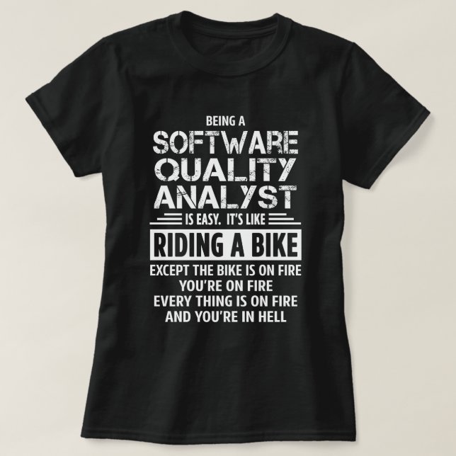 Software Quality Analyst T-Shirt (Design vorne)